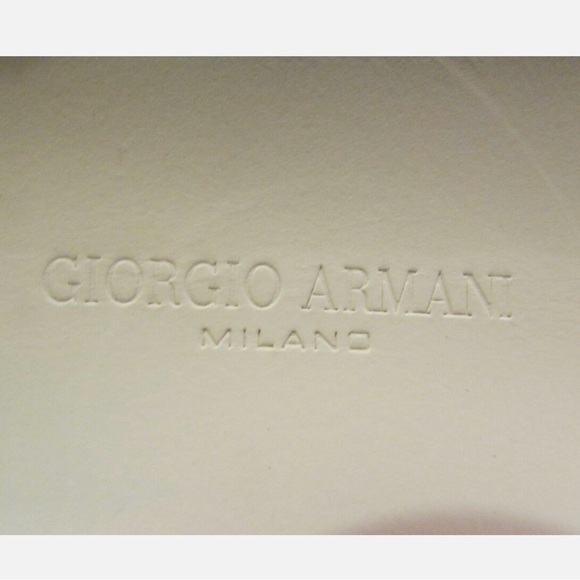 GIORGIO ARMANI New Italy $775 Runway Sneakers White Black Striped Size 36/5.5 US - Picture 4 of 12